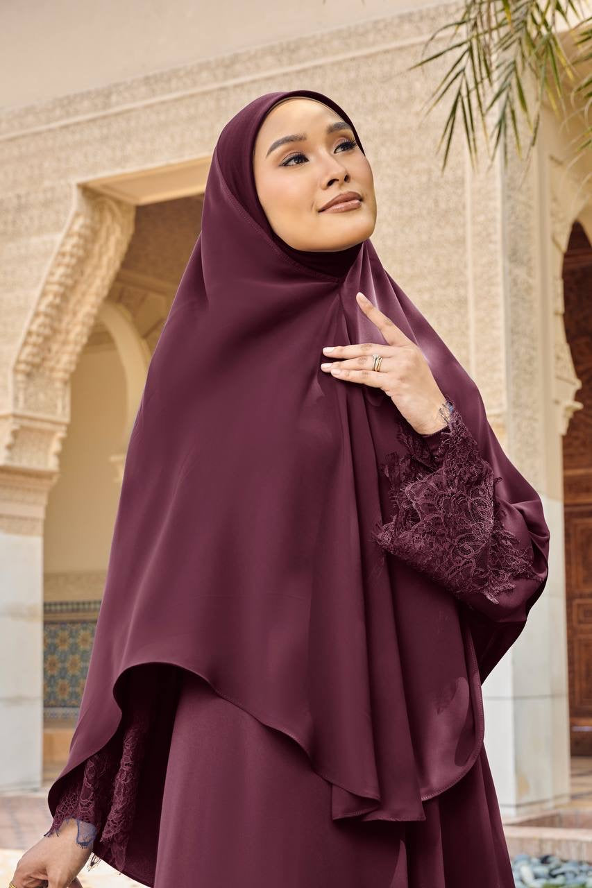 Khimar Amra Burgundy