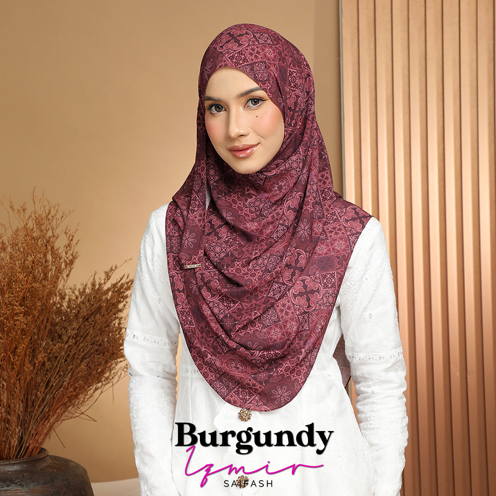 Aralyn babes printed: Burgundy