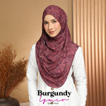 Aralyn babes printed: Burgundy