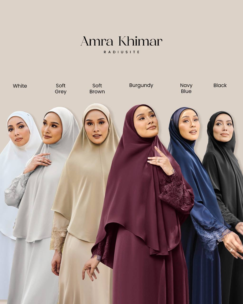 Khimar Amra Burgundy