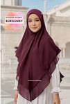 Nageena khimar Burgundy