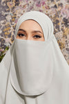 Khadija Purdah Light Grey