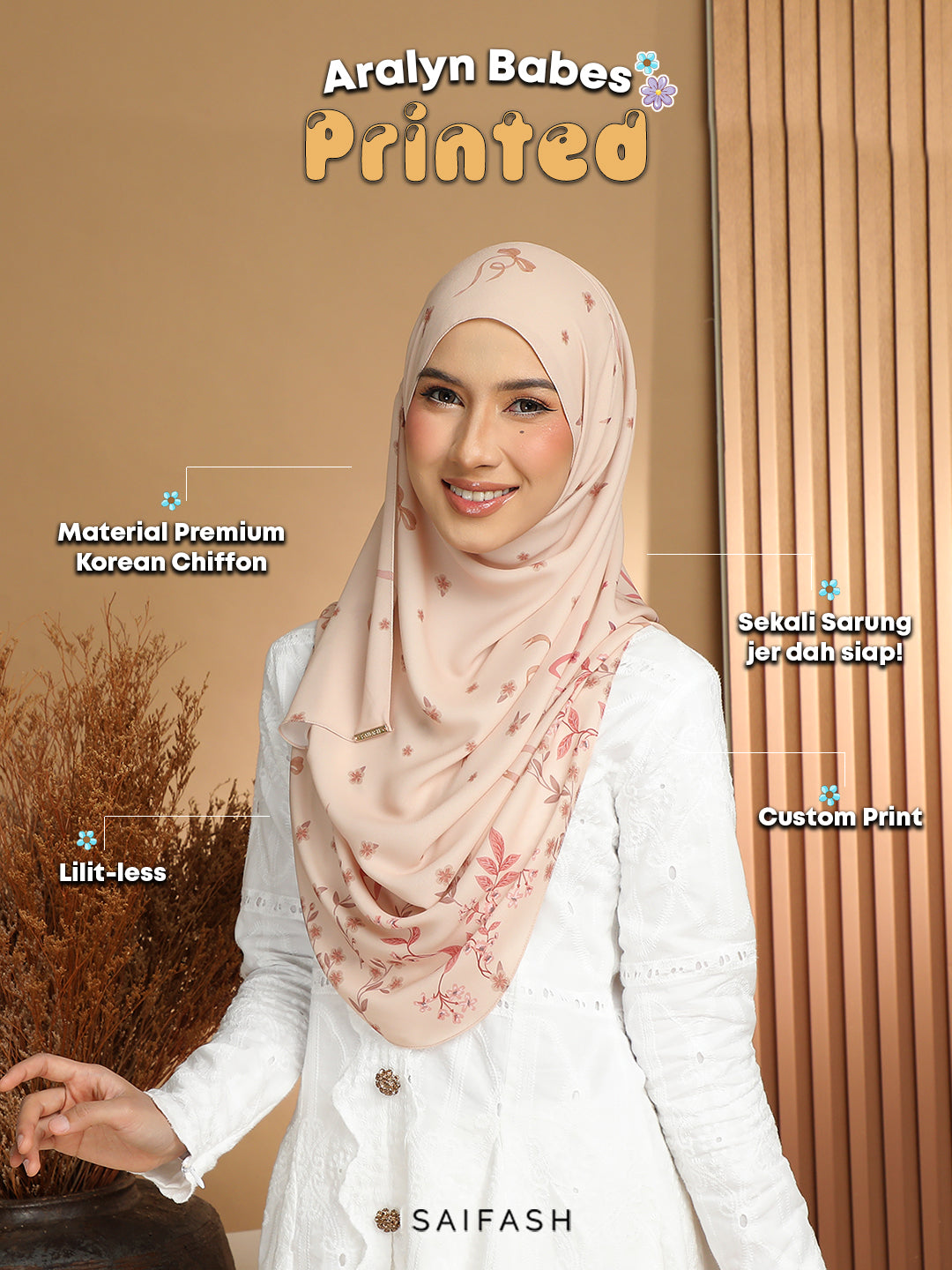 Aralyn babes printed: Cobblestone