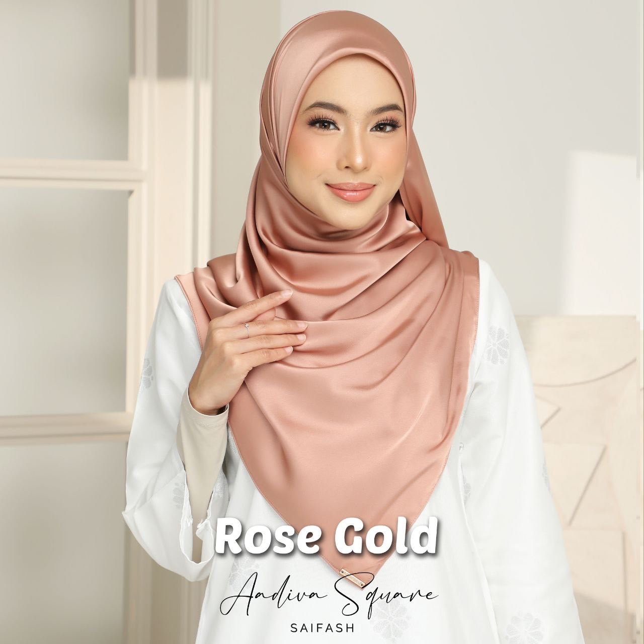 Aadiva Square Rose Gold