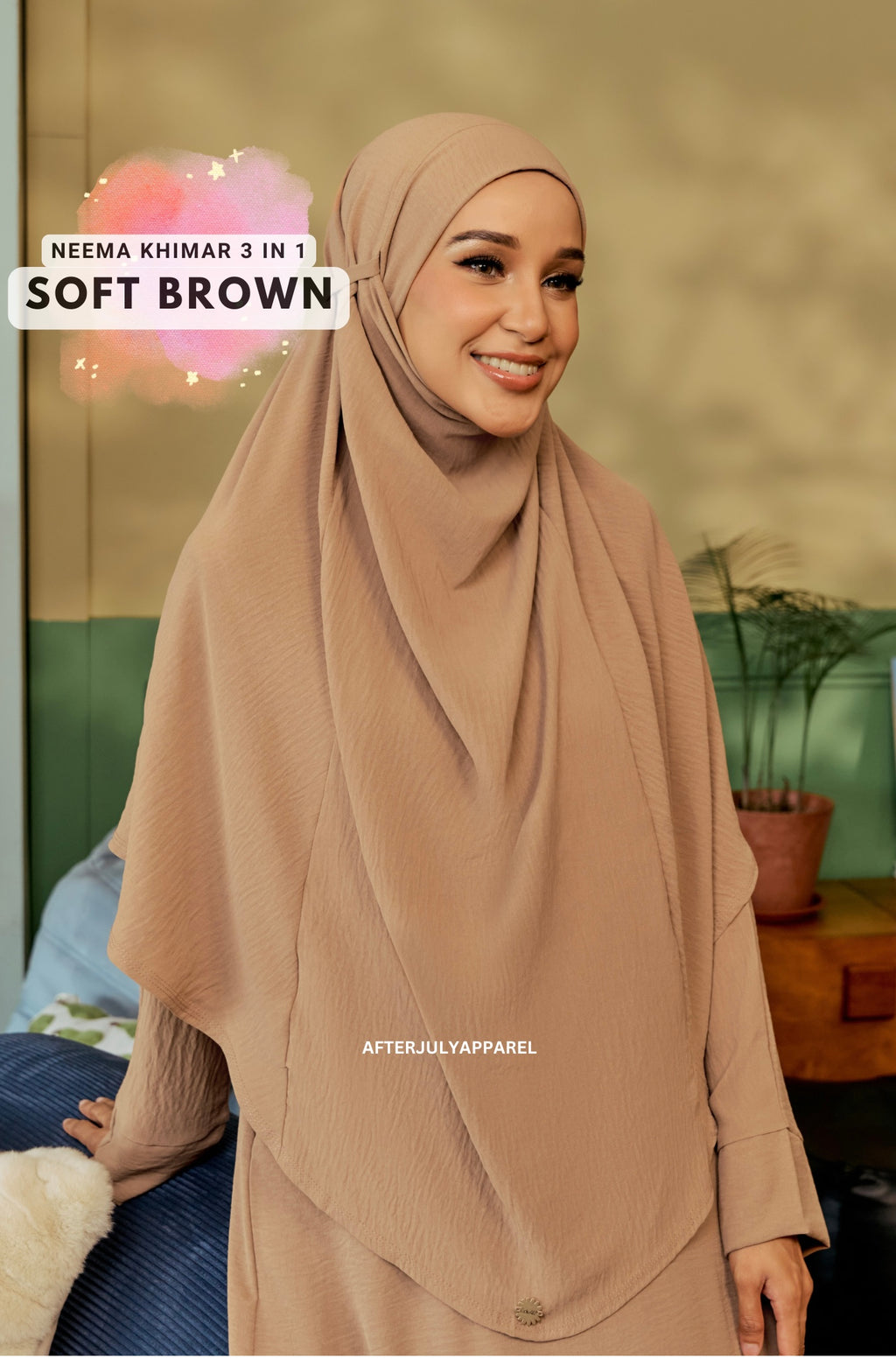 Neema Khimar Soft Brown