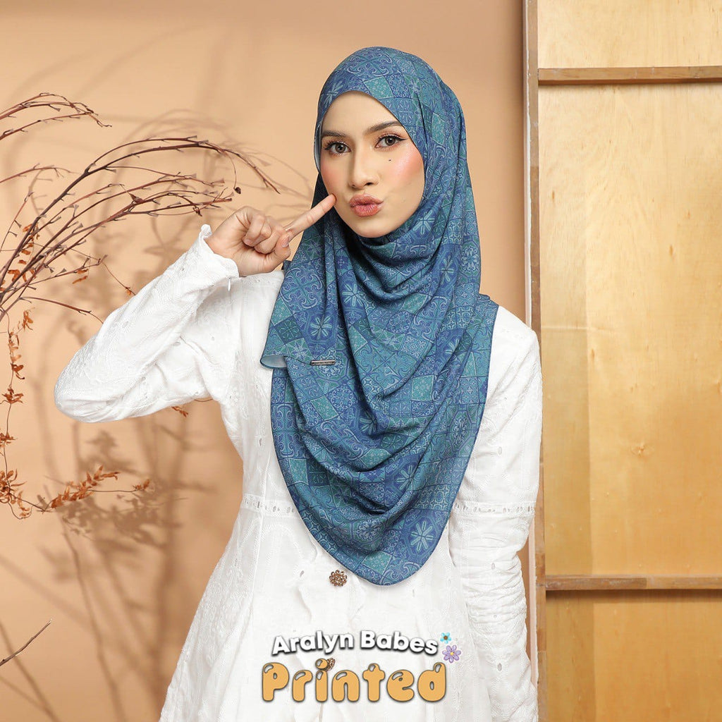 Aralyn babes printed: Aqua Blue