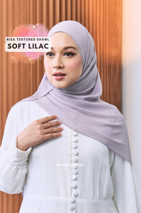 Risa Textured Shawl: Soft Lilac