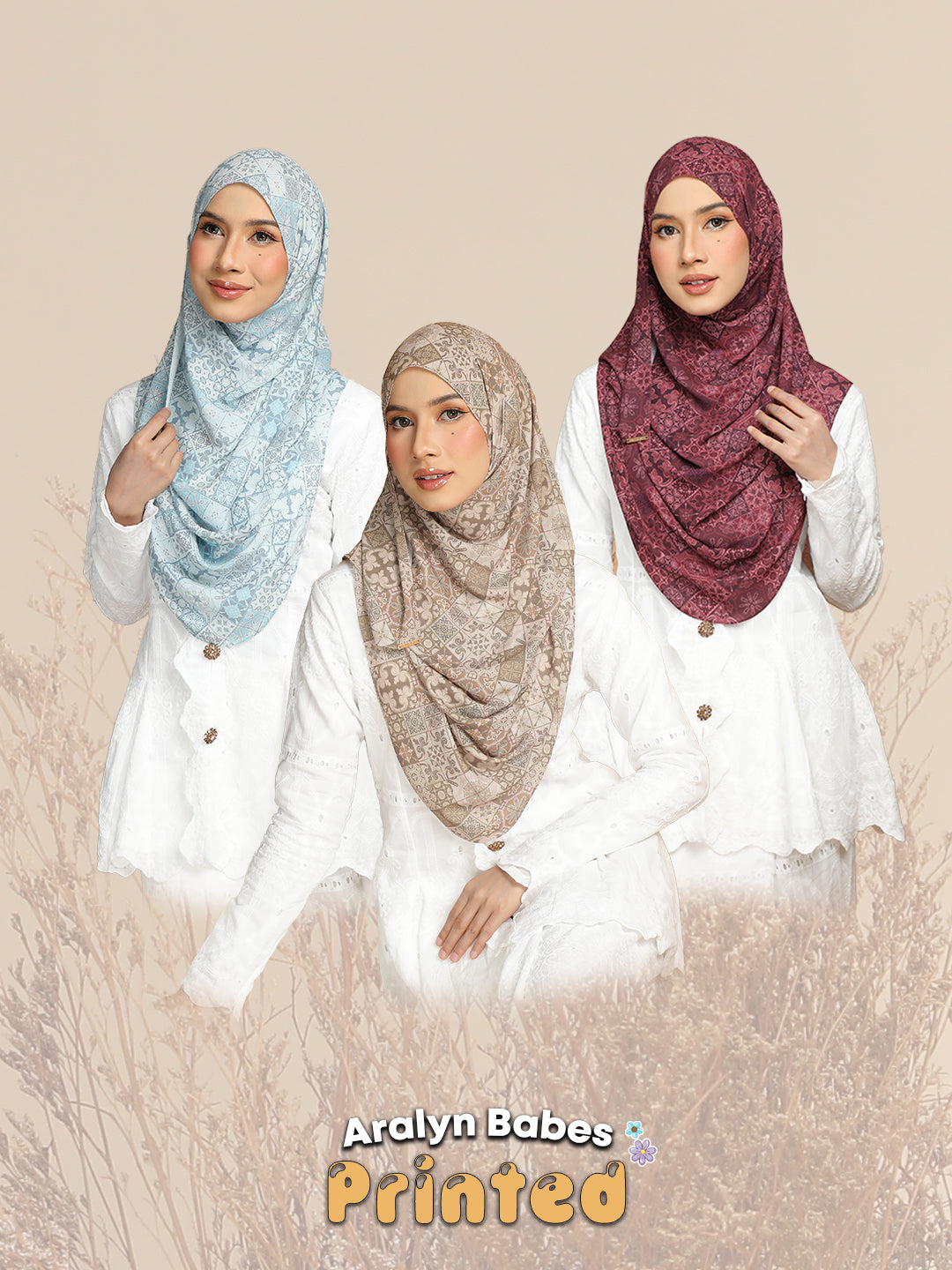 Aralyn babes printed: Baby Blue