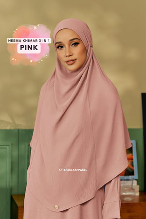 Neema Khimar Pink