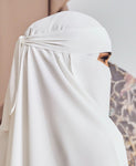 Amina Niqab white