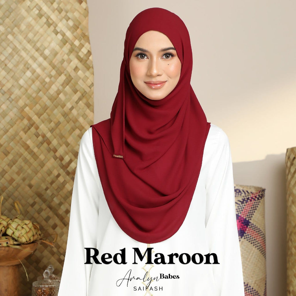 Aralyn Chiffon: Red Maroon