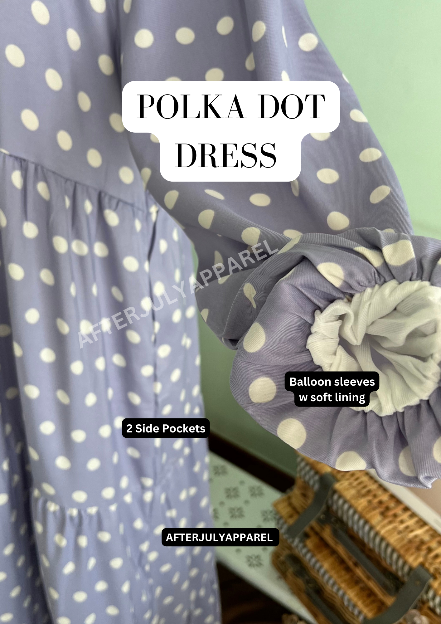 Polka Dot Dress: Brown