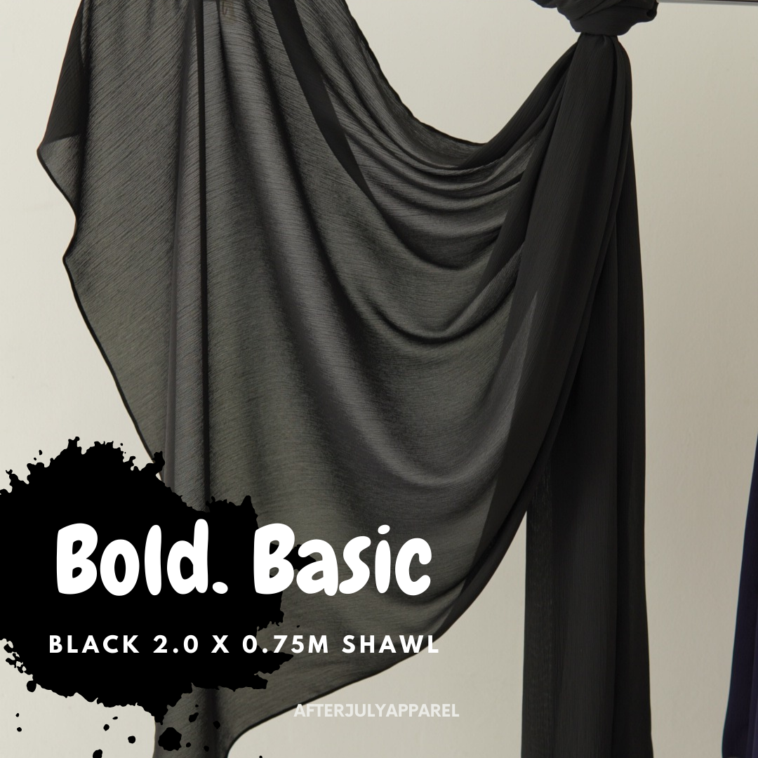 Bold & Basic Shawl: Black