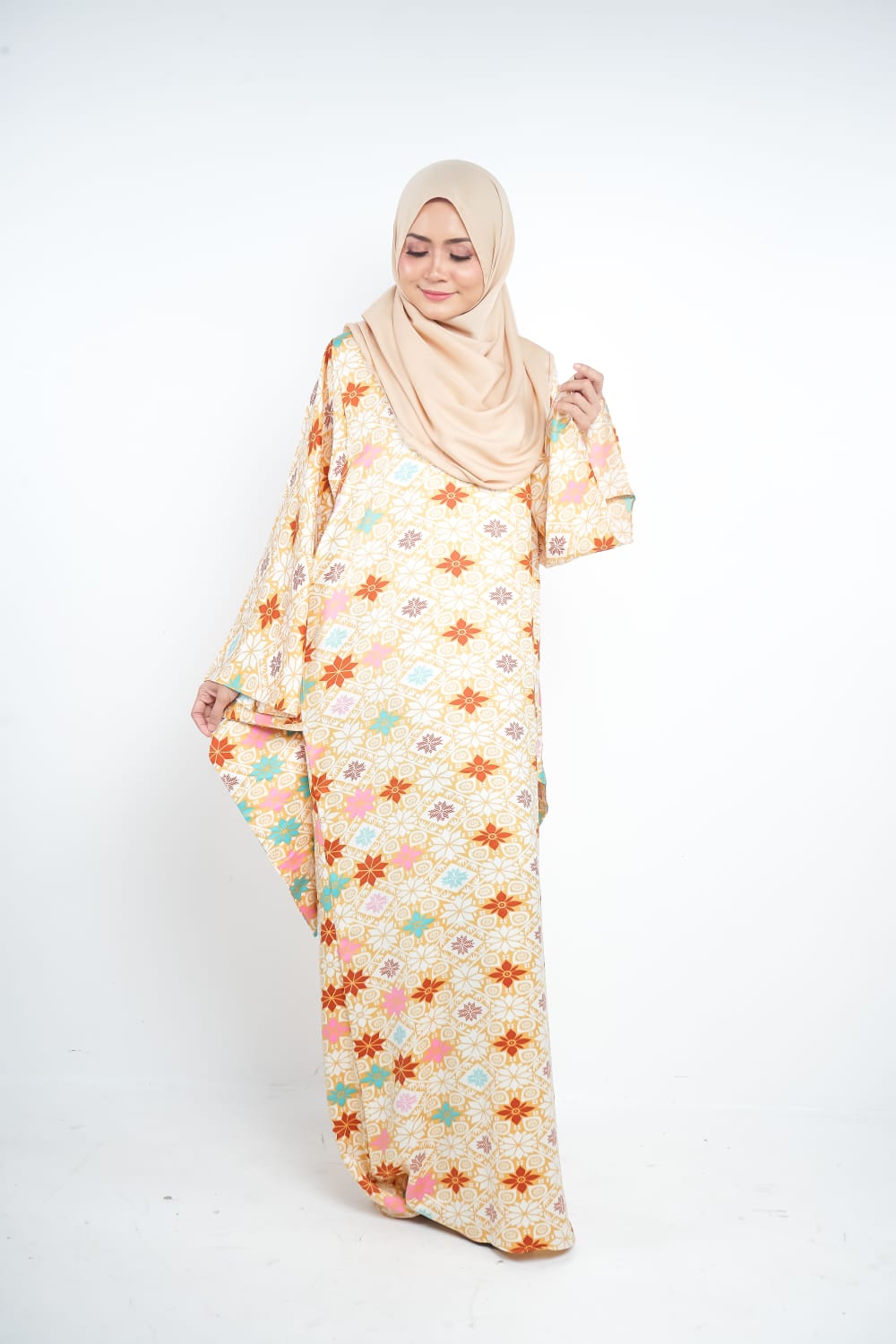 Kaftan Dress: Yellow