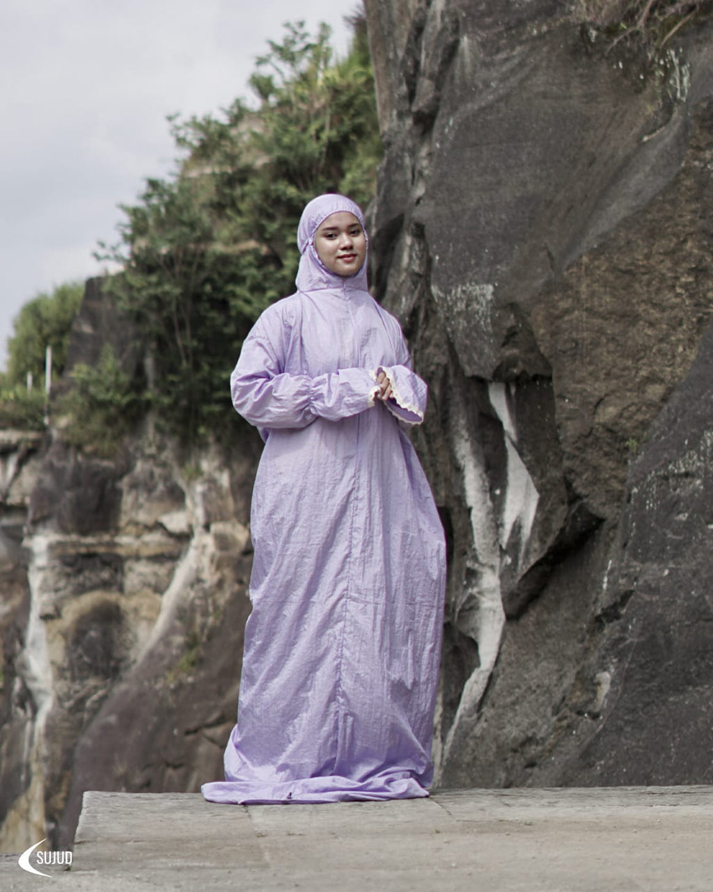 Travel Telekung: Lilac