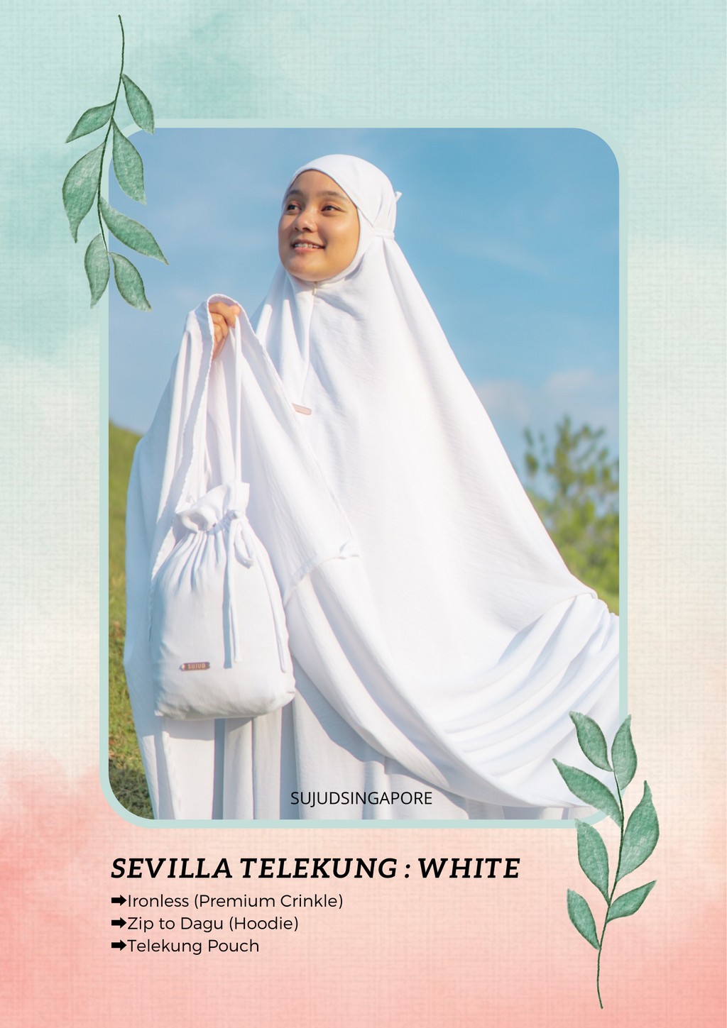 Telekung Sevilla: White