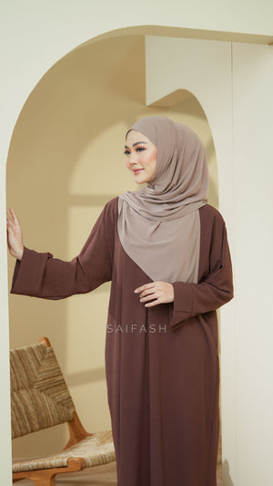 Adinda Kaftan Dark Brown