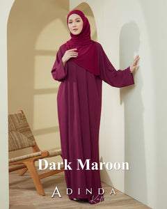 Adinda Kaftan Dark maroon