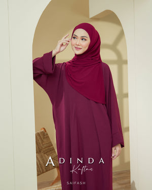 Adinda Kaftan Dark maroon